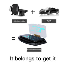 Load image into Gallery viewer, Car HUD Phone GPS Navigation Image Reflector, Cell phone Holder Mount, Universal Smart Mobile Cell phone Holder Mount